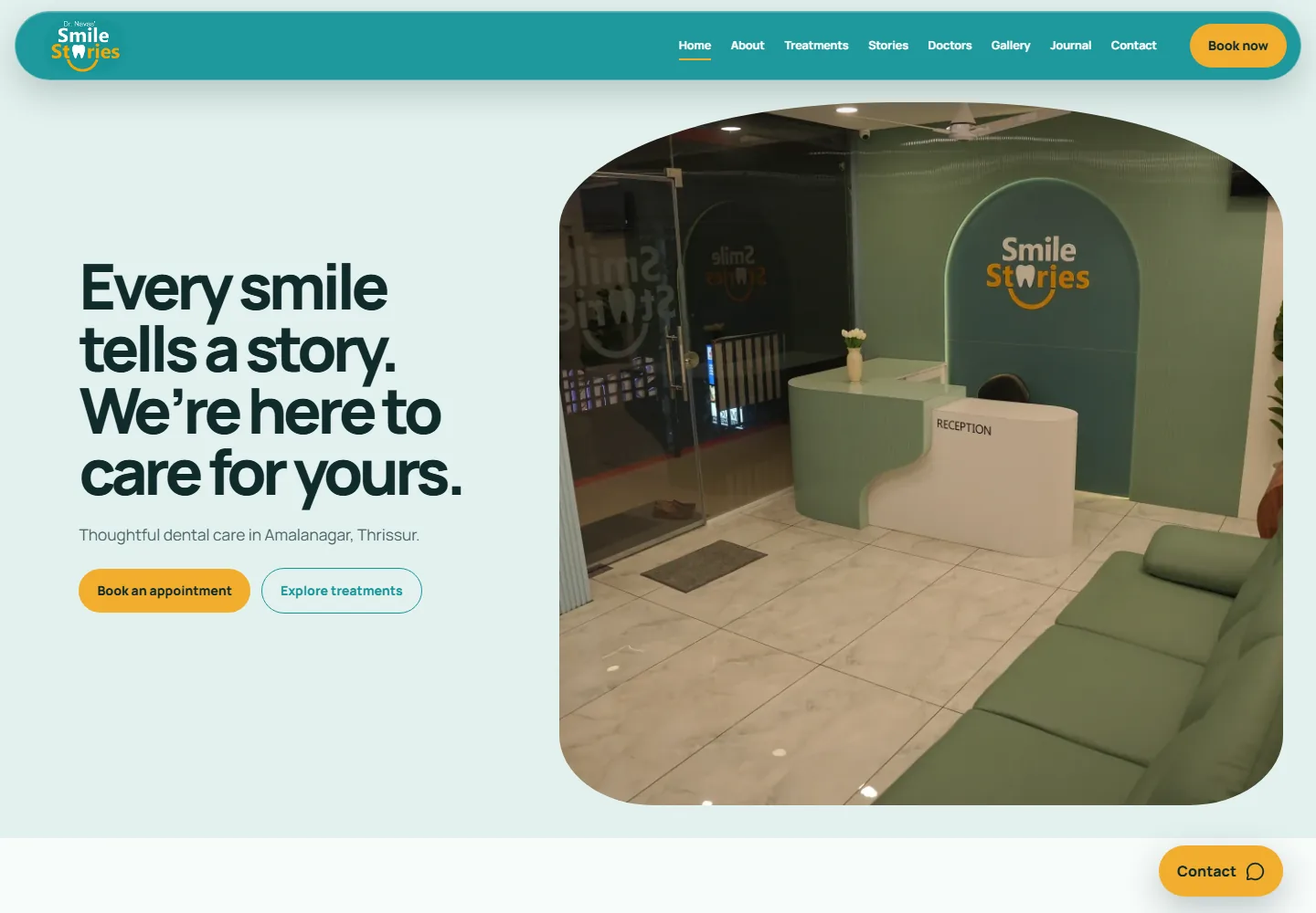 Smile Stories — desktop introduction